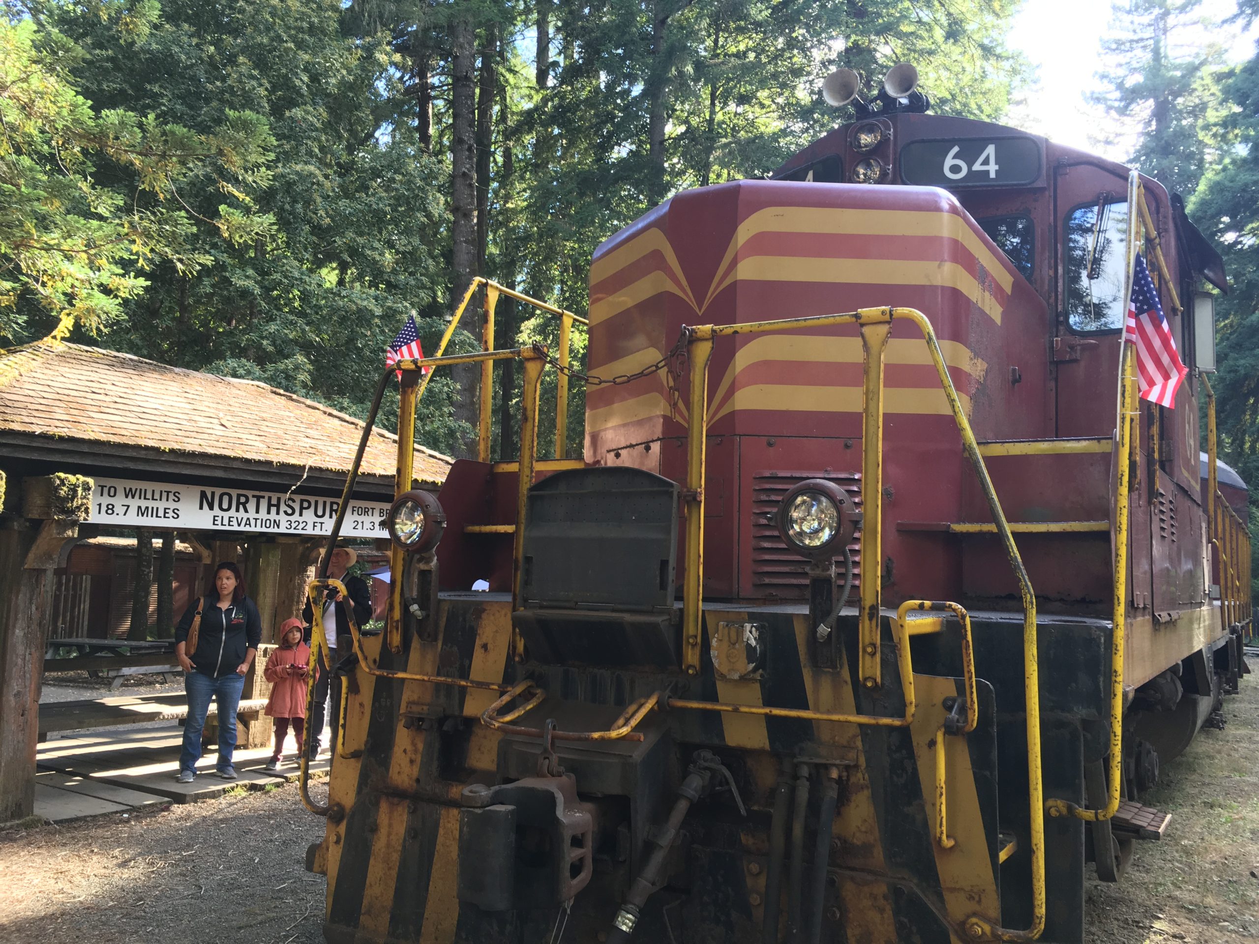 Skunk Train at Northspur