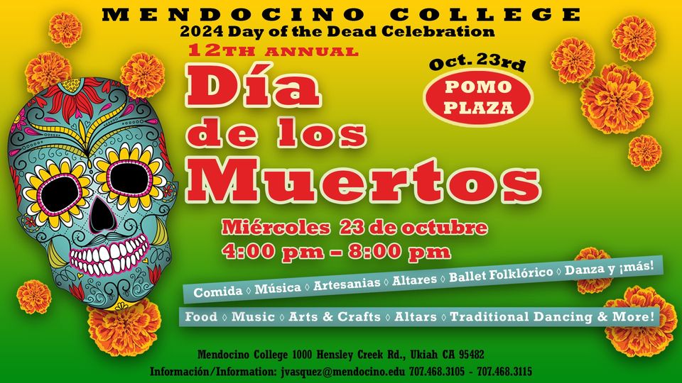 event flyer for dia de los muertos