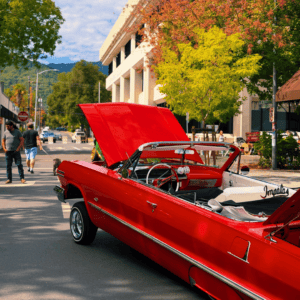 cars in downtown ukiah