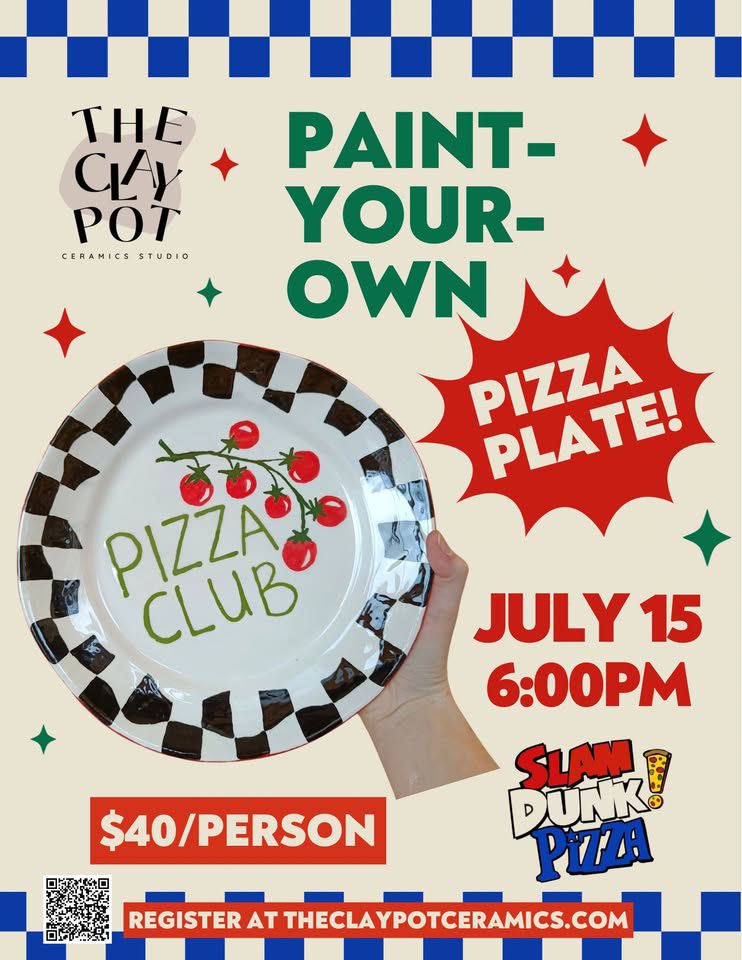 Paint Your Own Pottery at Slam Dunk Pizza