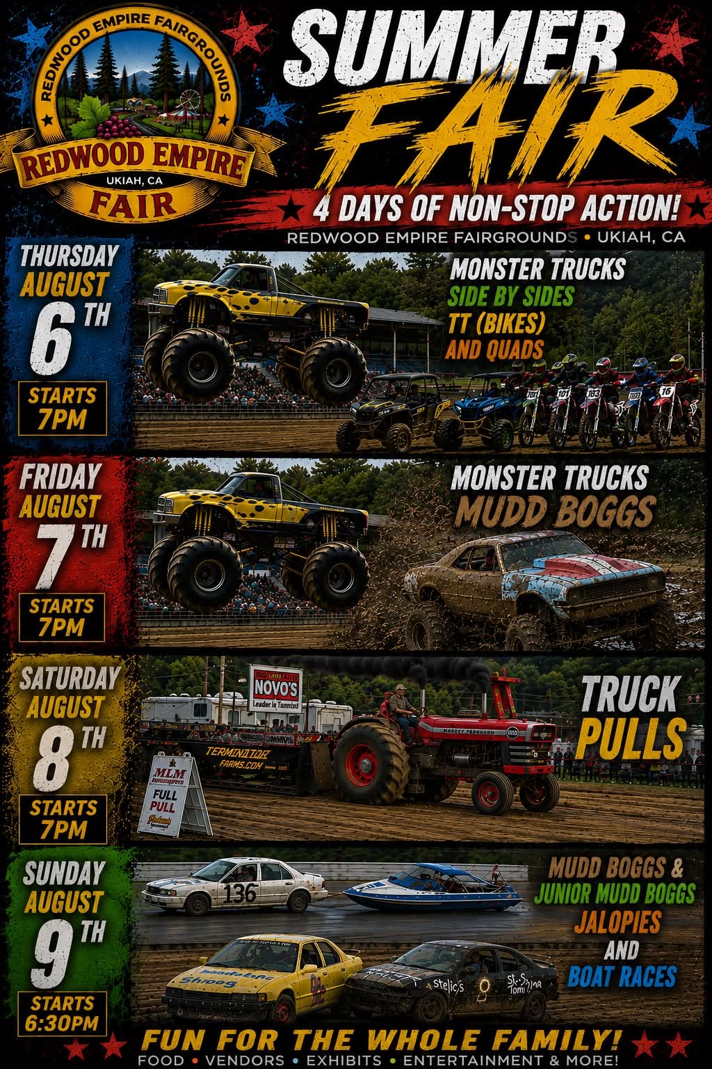 redwood empire fair trucks and boat races