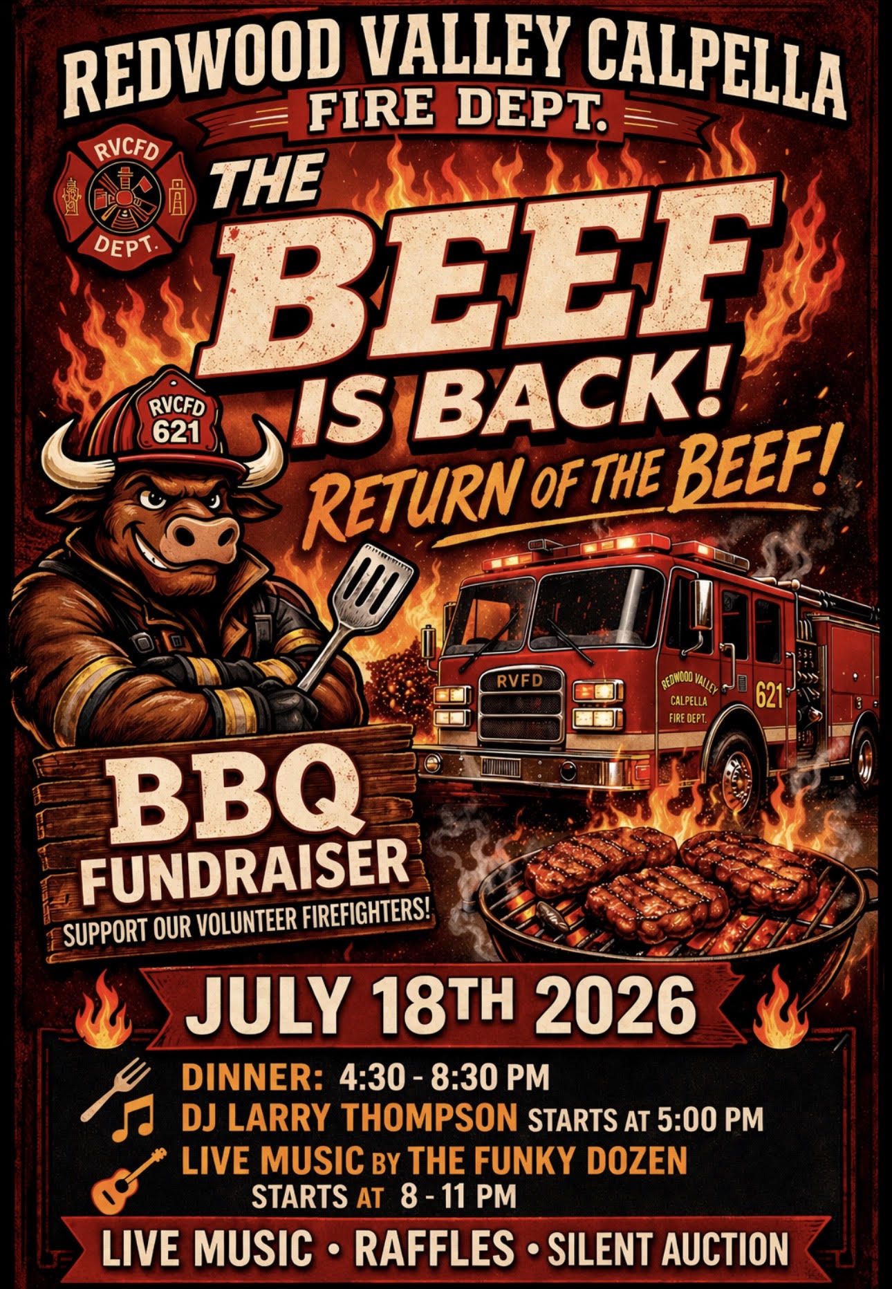 Redwood Valley Fire Dept BBQ