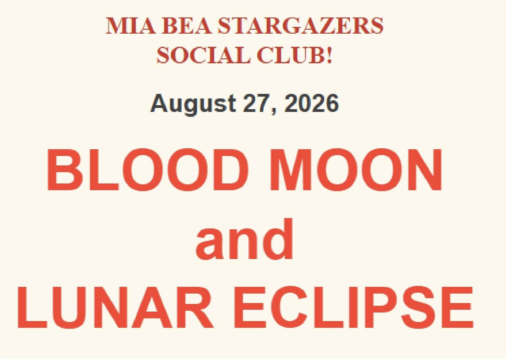 Lunar Eclipse