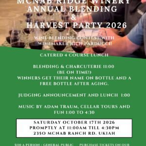McNab Ridge Winery harvest party