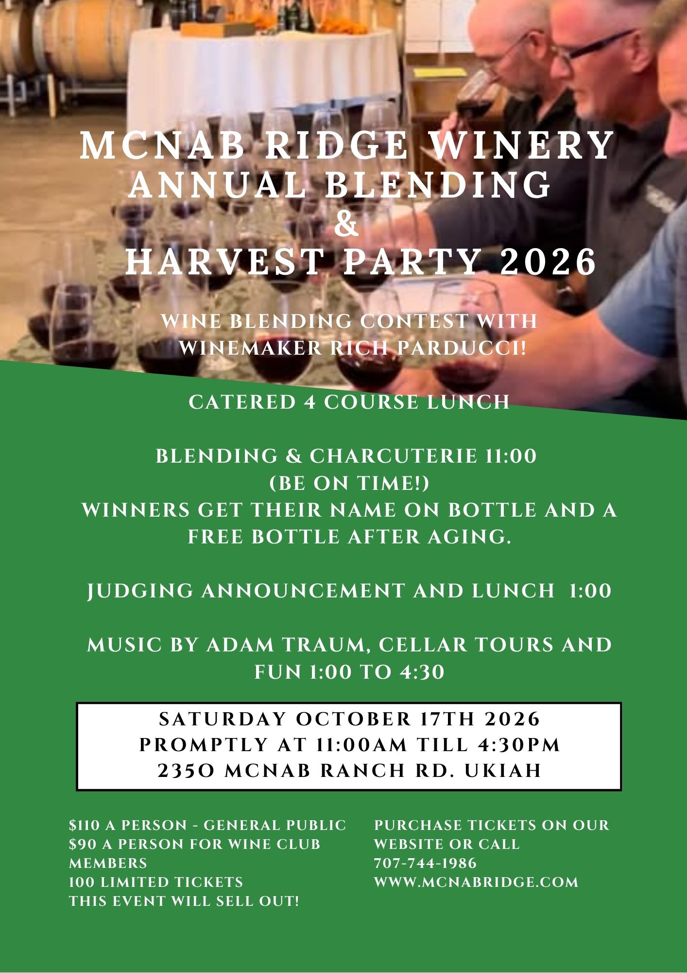 McNab Ridge Winery harvest party