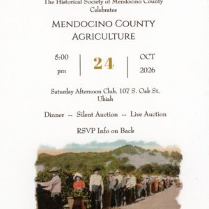 Historical Society of Mendocino County Soiree